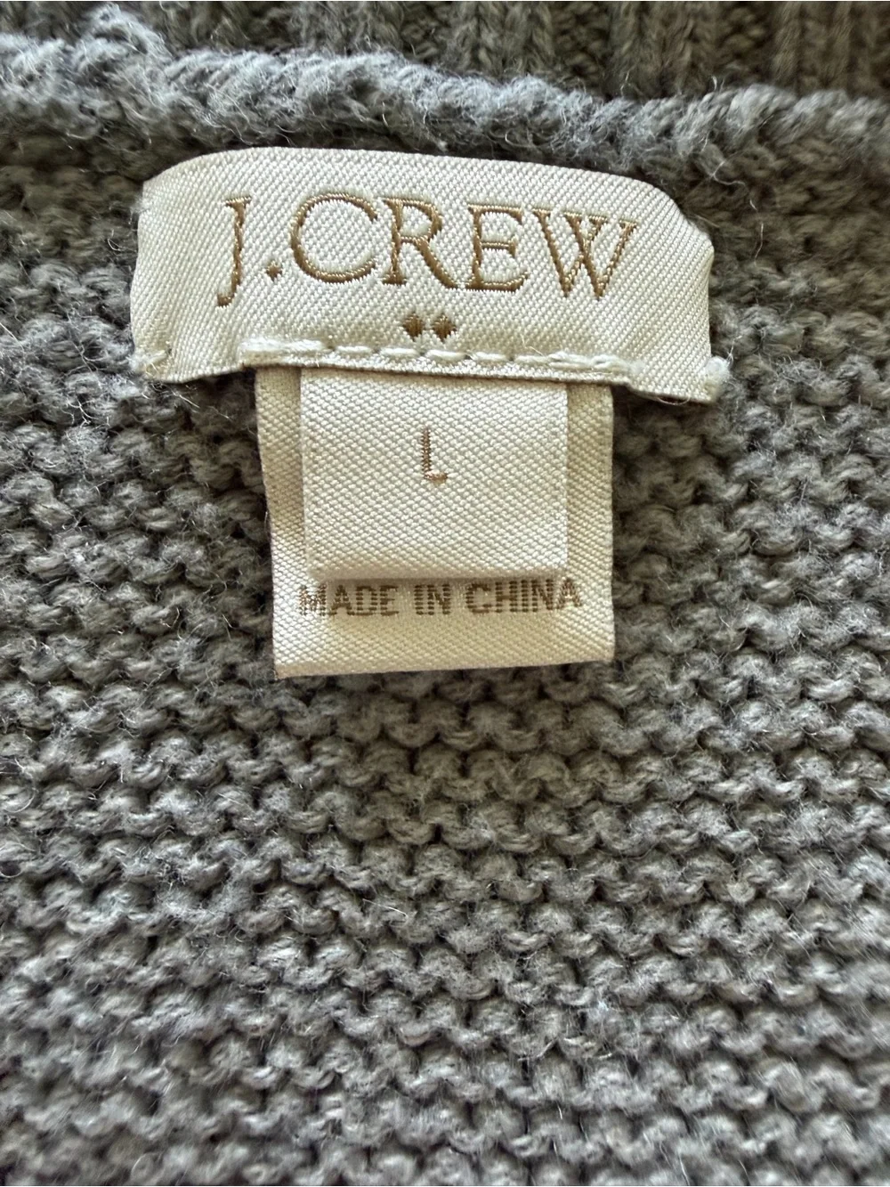 J. Crew Crewneck Sweater in Grey